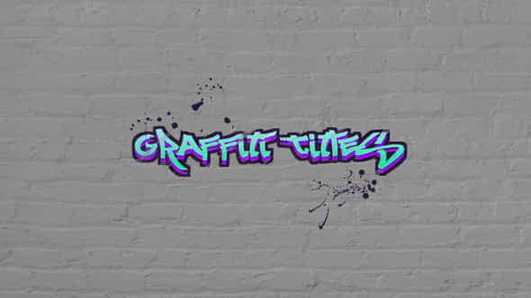 Graffiti Titles Mogrt - VideoHive 39026244