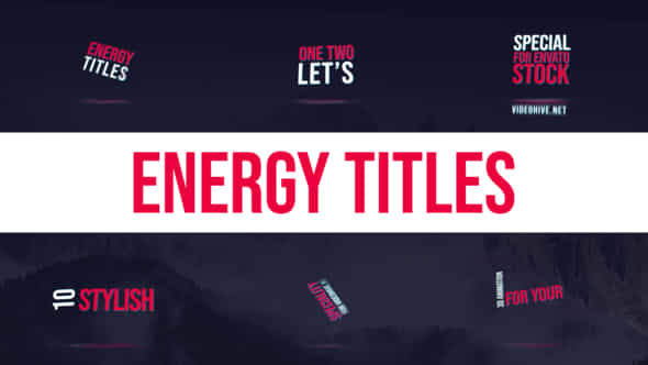 Energy Titles - VideoHive 38682235