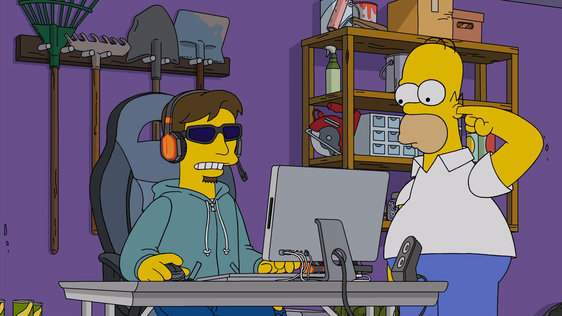 Барт симпсон компьютер