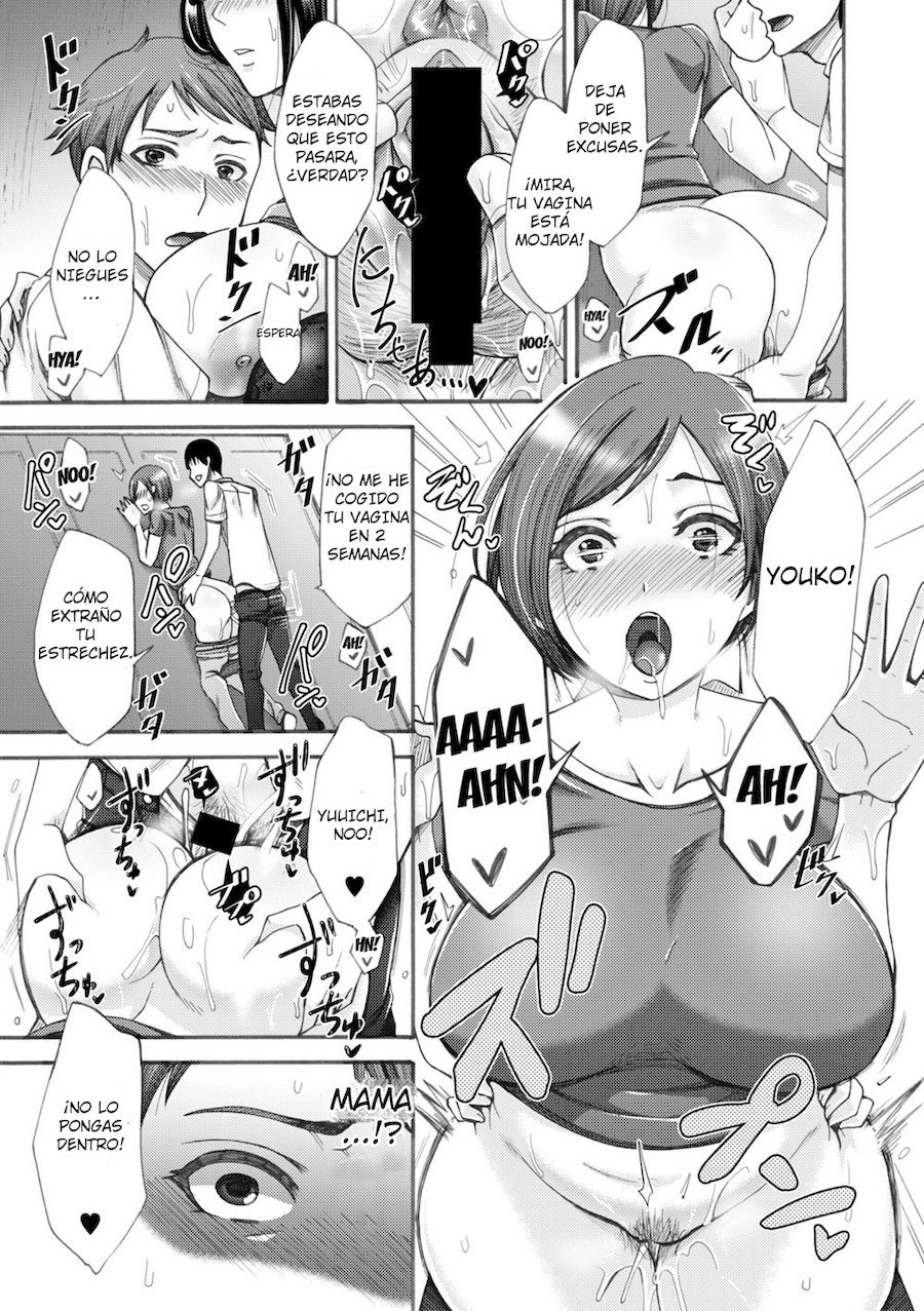 [Tukisiro Saya] Tonari no Kirei na Okaa-san  Mi Vecina Una Hermosa Madre (COMIC Shingeki 2019-08) [Spanish] [Digital]