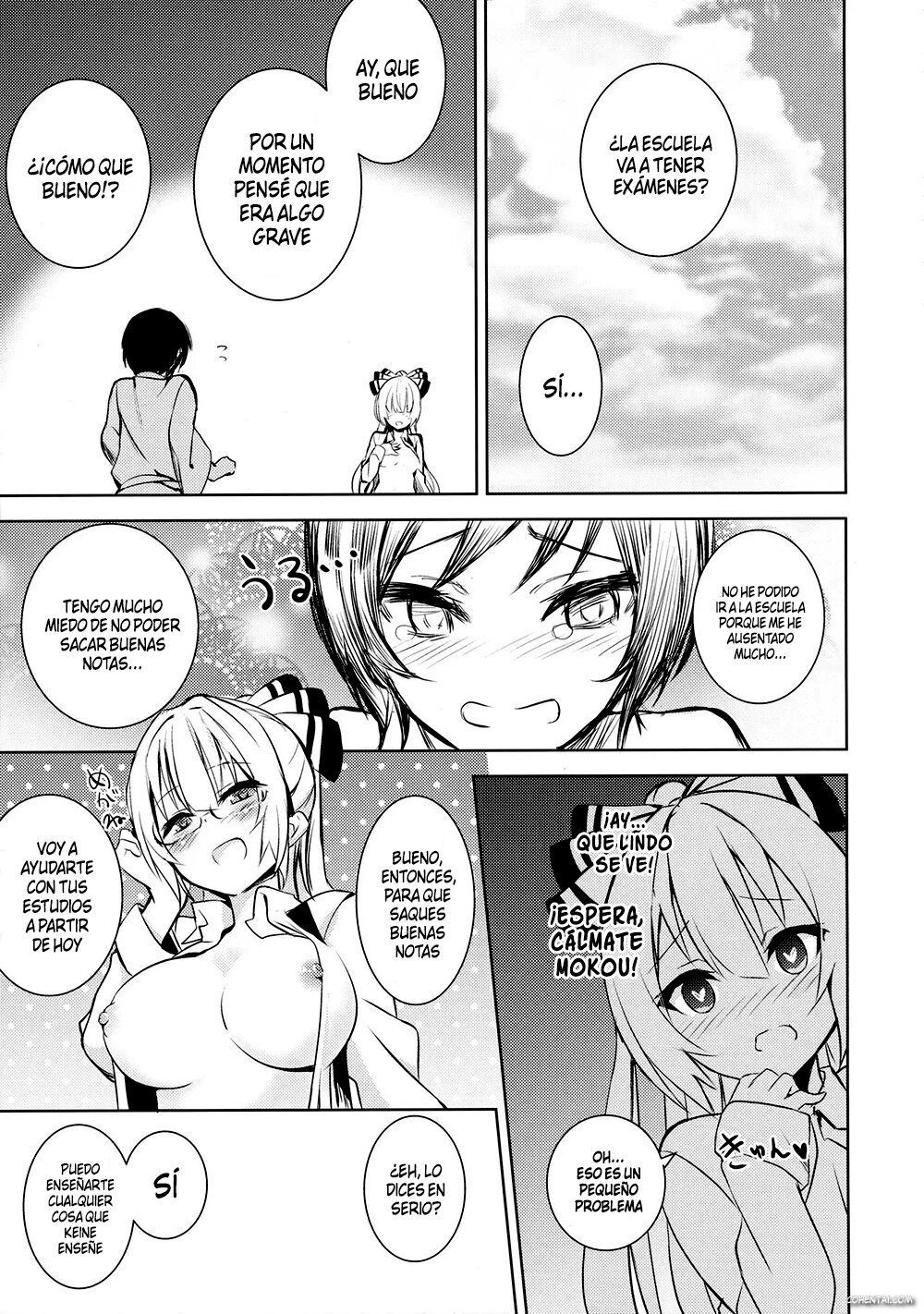 Mokou Onee-chan to Shota ga Ecchi Suru Hon 2 (Touhou Project) xxx comics manga porno doujin hentai español sexo 