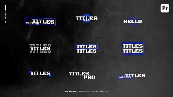 Typography Titles Pp - VideoHive 48999563