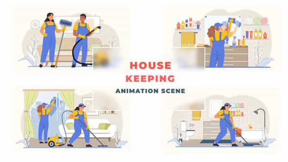 House Keeping Service - VideoHive 43396564