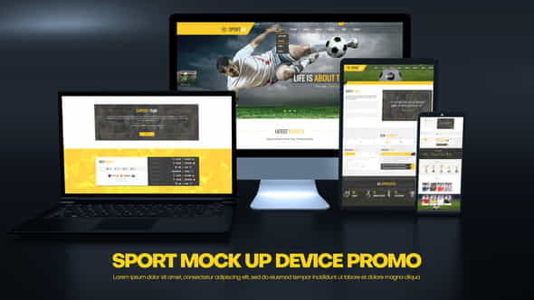 Sport Mockup Device Promo - VideoHive 34745150