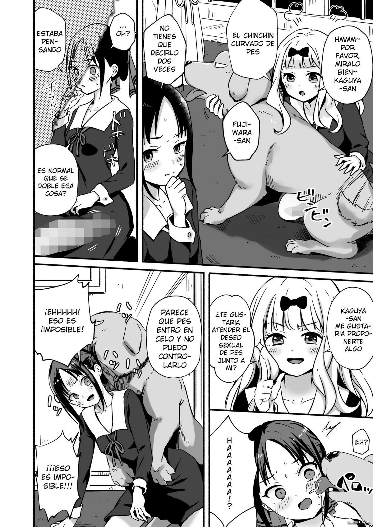 Kaguya-san Ni Pas No Seishori wo Tetsudatte itadakimashita (Kaguya-sama wa Kokurasetai) xxx comics manga porno doujin hentai español sexo 