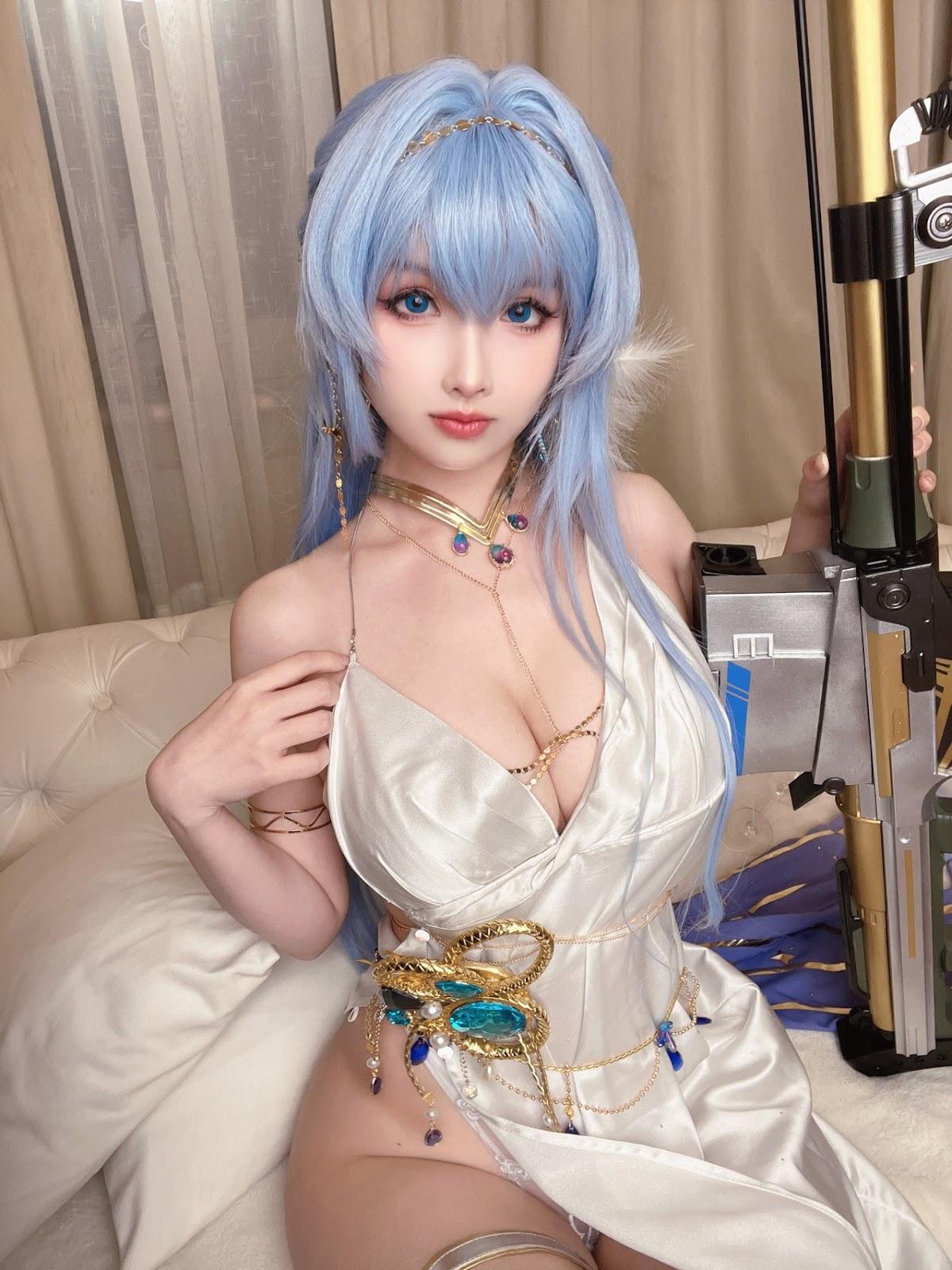 Cosplay Rioko凉凉子 海伦礼服(38)