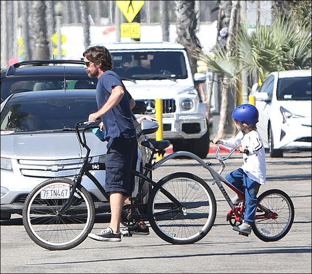 christian bale soccer bicycle