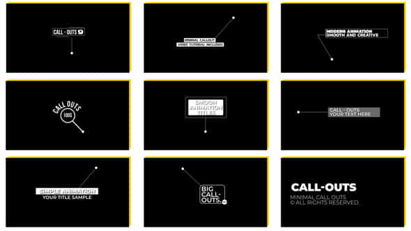 Call Outs Mogrt - VideoHive 55826368