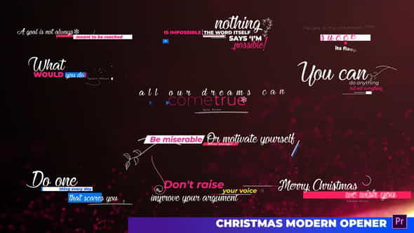 Particles Christmas Text Layout - VideoHive 35325923