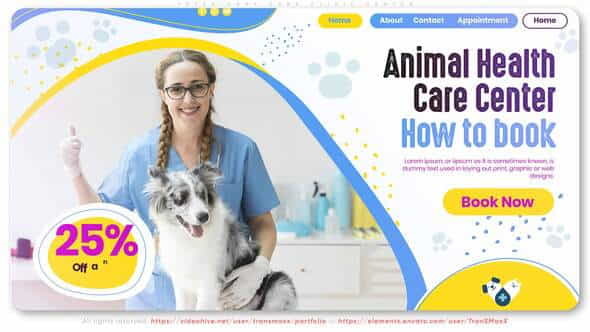 Veterinary Care Clinic Center - VideoHive 31403930