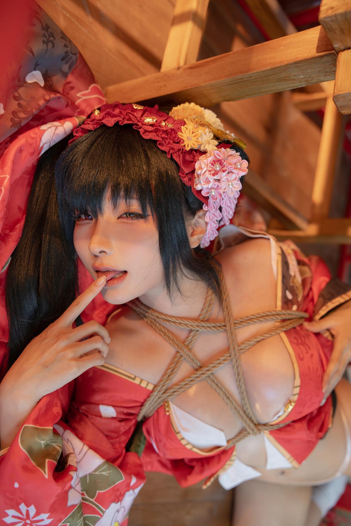 Cosplay 蠢沫沫Chunmomo 狂三和服 Kurumi Set.02(8)