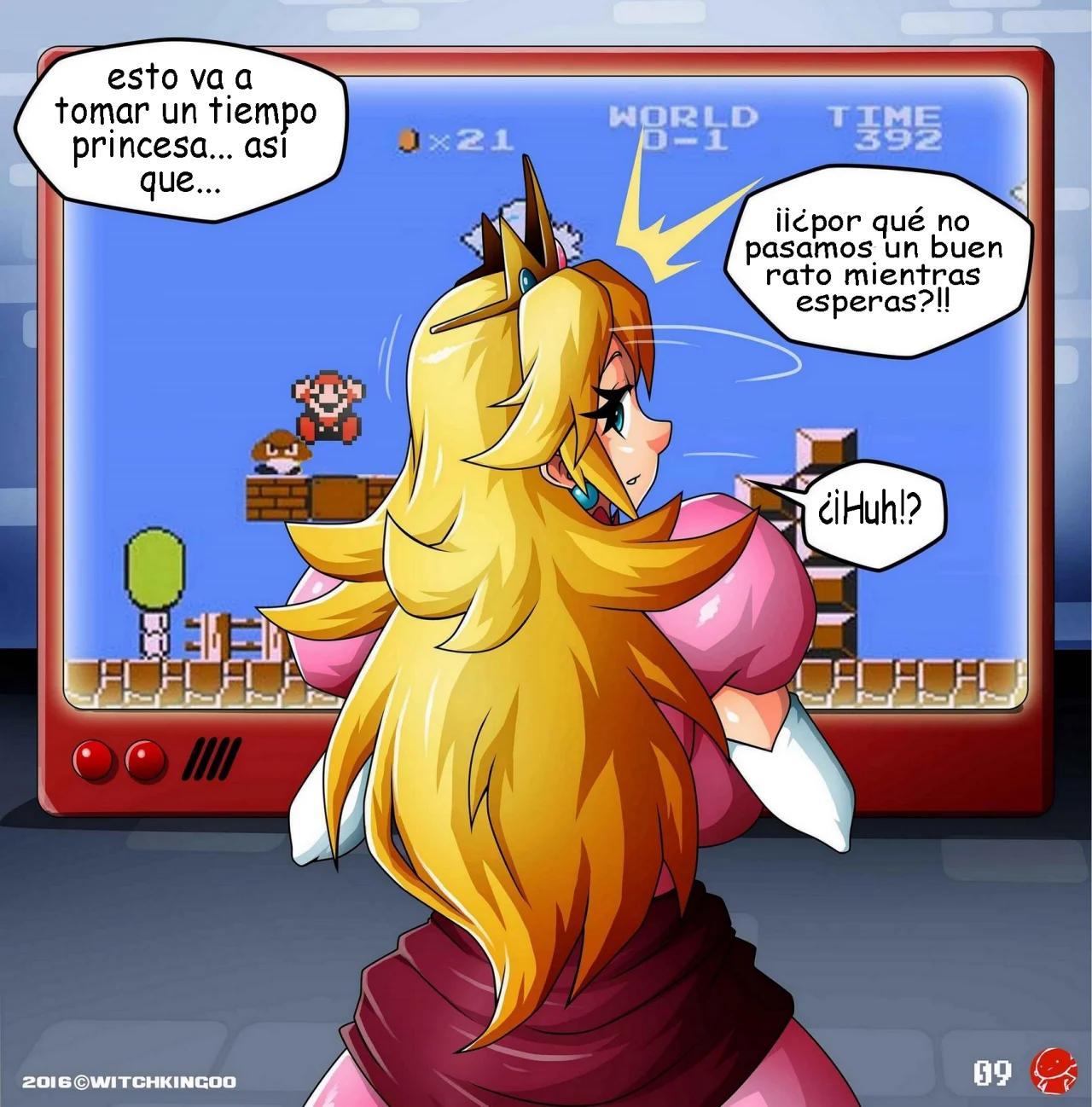 Princesa Peach en ayudame Mario la precuela - 9