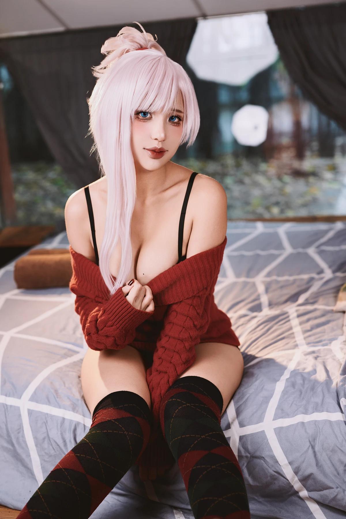 Cosplay PuyPuy – 家庭主妇武藏(4)