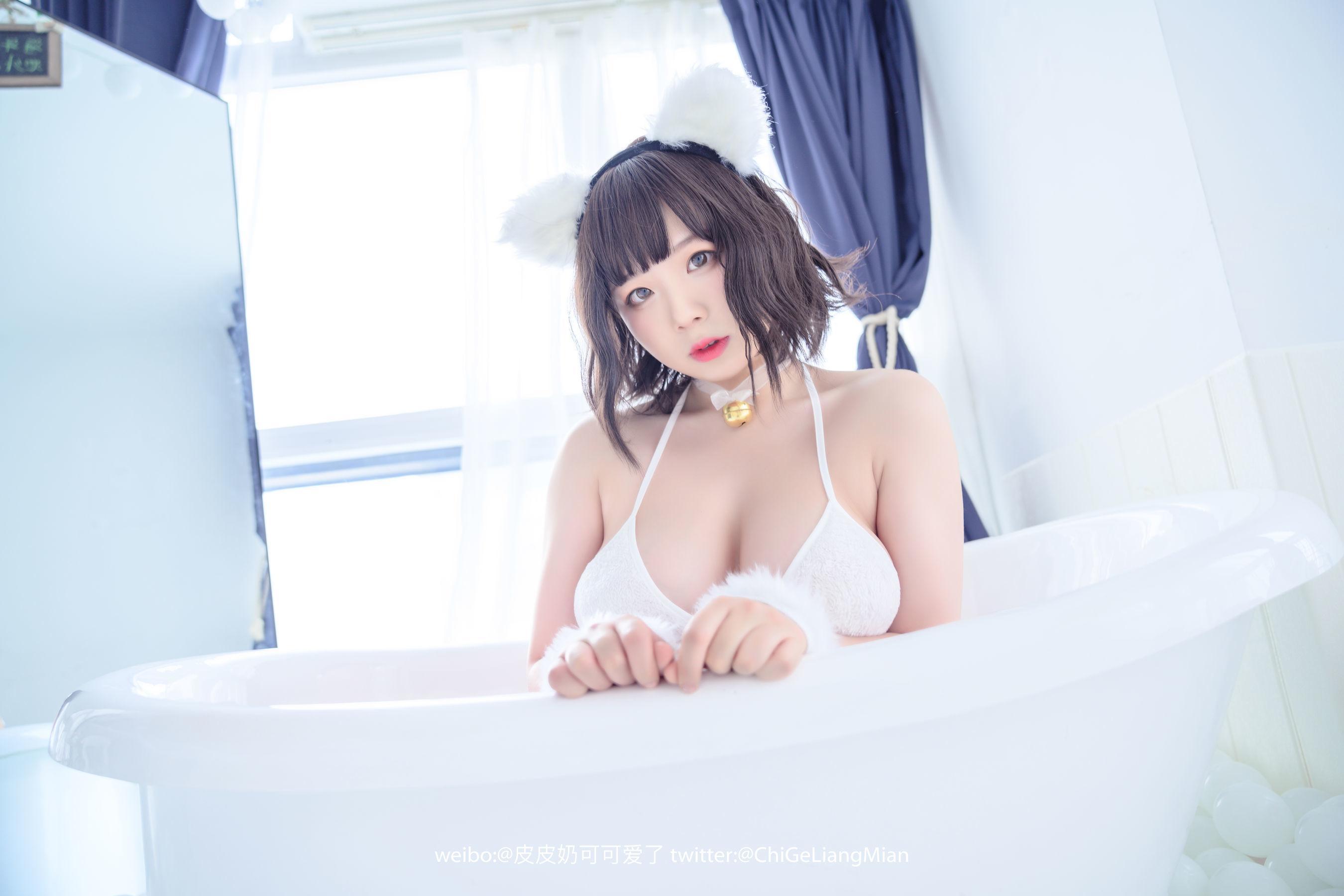 [美女Coser] 皮皮奶可可爱了啦 《白猫》 写真集(18)