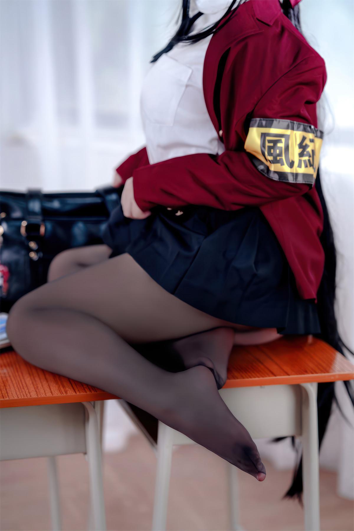 Cosplay 半半子Banbanko 大凤 风纪委员(4)