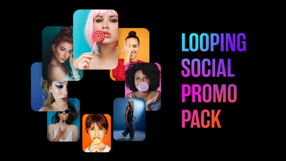 Looping Social Promo Pack - VideoHive 58343121