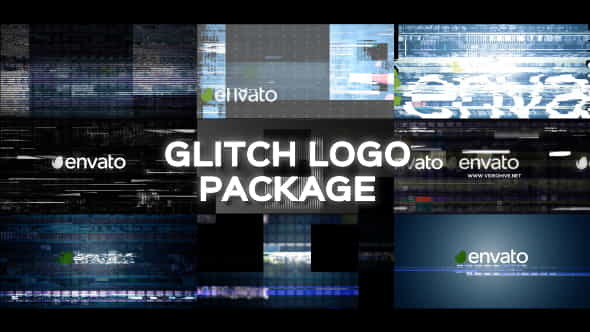 Glitch Logo Pack - VideoHive 19643456