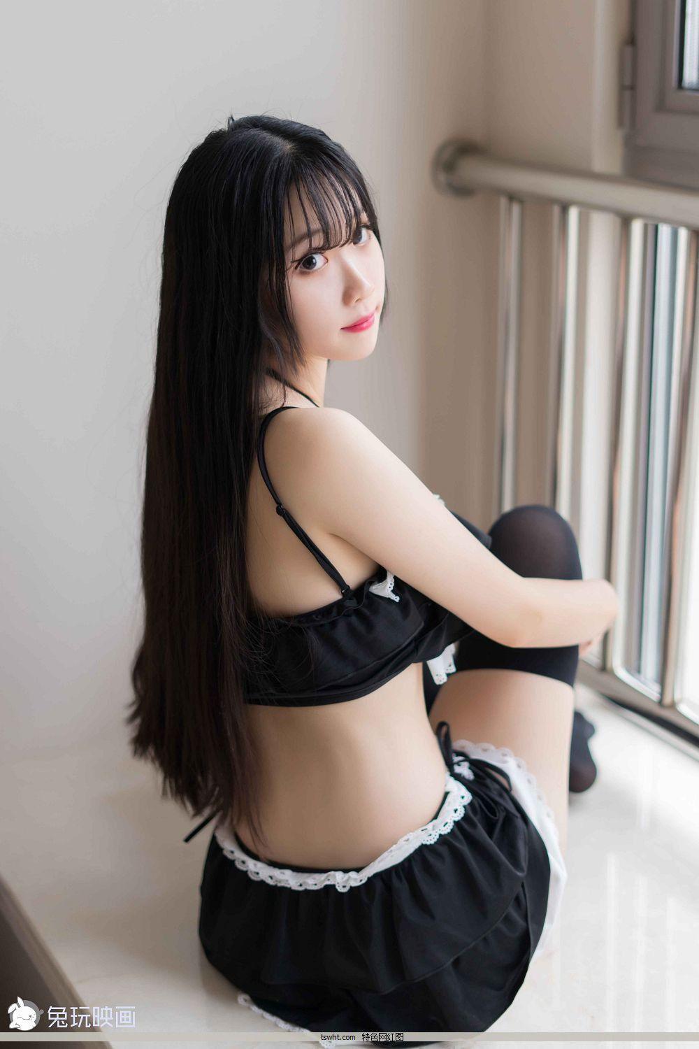 [兔玩少女] B75.004 深色分体泳衣 [40P-478](22)