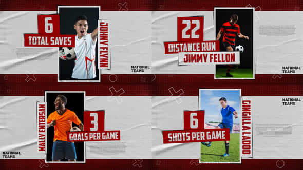 Sport Player Score Card - VideoHive 49899435
