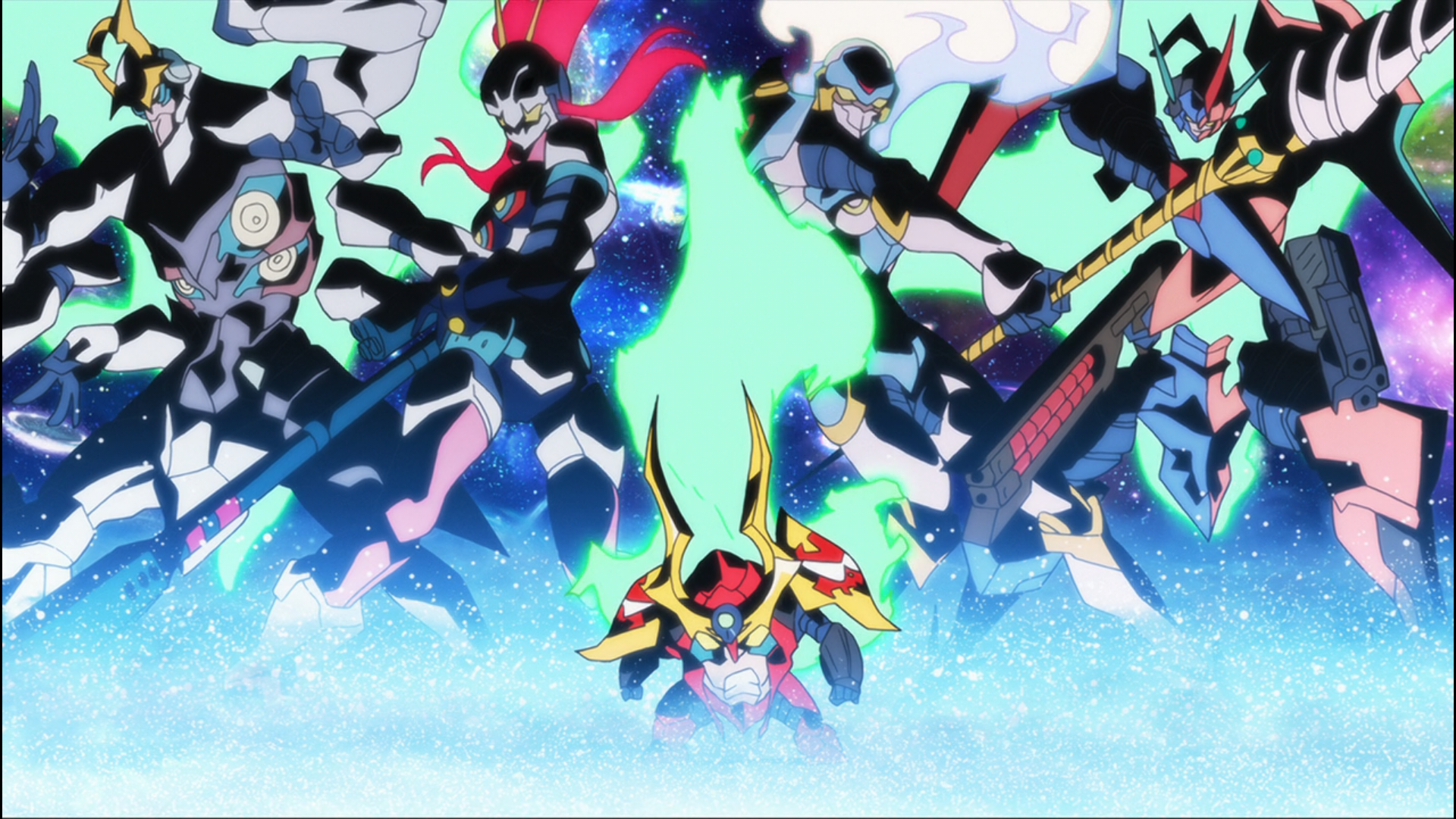 Rewatching Tengen Toppa Gurren Lagann; found my new wallpaper. : r/anime