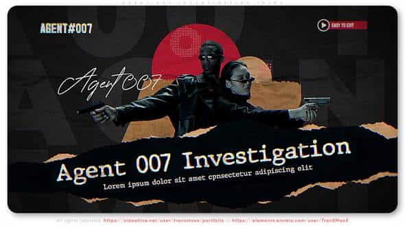 Agent 007 | Investigation Intro - VideoHive 33877822