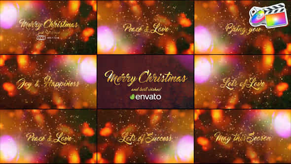 Christmas Greeting Titles For Fcpx - VideoHive 49482638