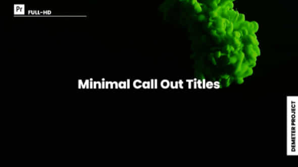 Minimal Call Out Titles Mogrt - VideoHive 39677687