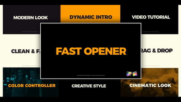 Clean Fast Opener FCPX - VideoHive 23292301