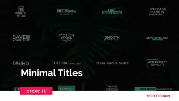Minimal Titles - VideoHive 20817426