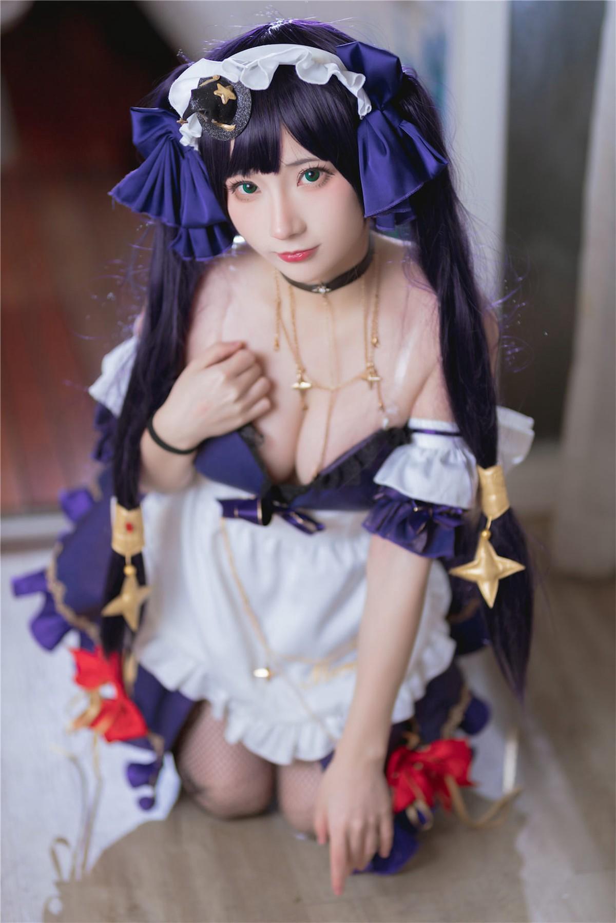 Cosplay 是三不是世 原神莫娜女仆(39)