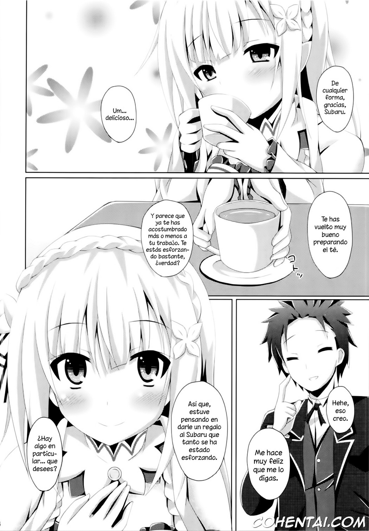 E・M・T to Kyou mo Ore wa Sakebu (Re:Zero kara Hajimeru Isekai Seikatsu) xxx comics manga porno doujin hentai español sexo 