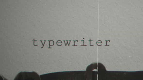 Typewriter | After - VideoHive 39997134