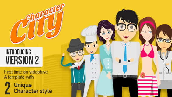 Character City - Explainer Video Toolkit | Cartoons - VideoHive 8167045