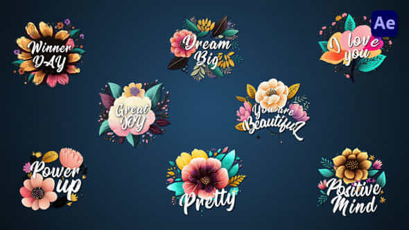 Flower titles #2 - VideoHive 44490696