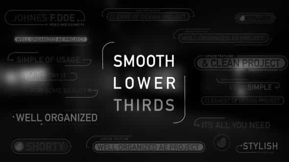 Smooth Lower Thirds - VideoHive 13374713