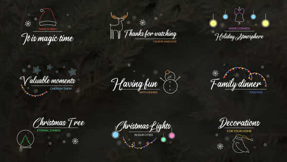 Christmas Titles - VideoHive 35164924