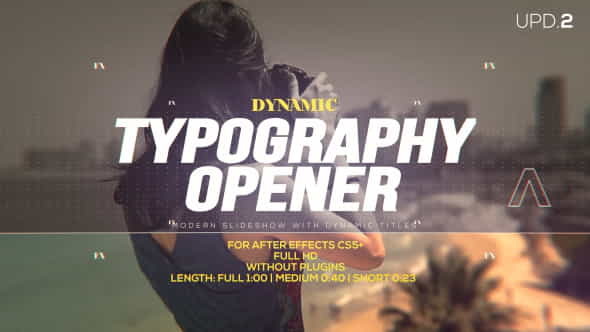 Dynamic Typography Opener - VideoHive 14417216