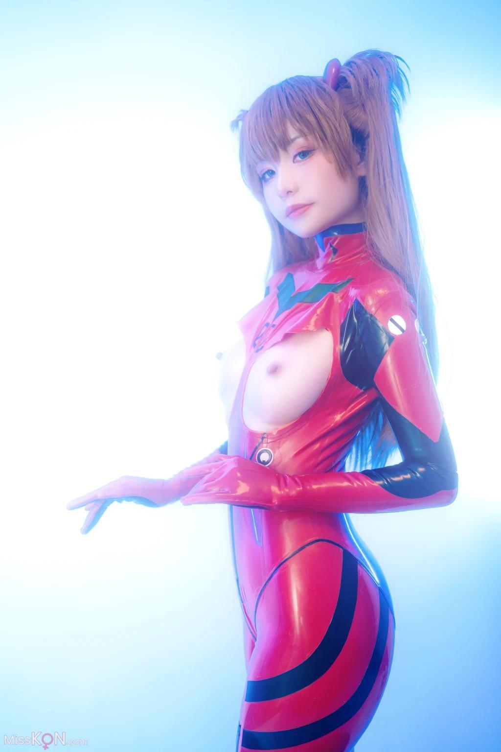 Coser@爆机少女喵小吉 (Nekokoyoshi): 明日香 人类补奸计划 (80 photos )(24)