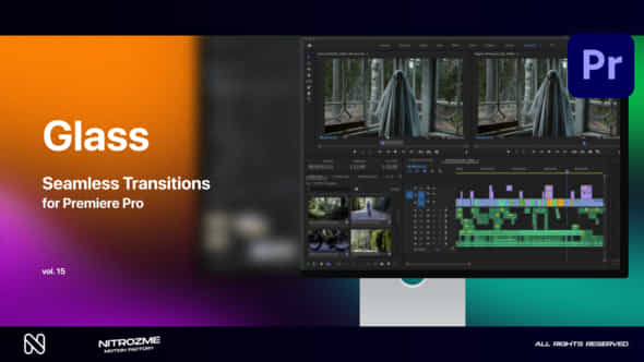 Glass Transitions Vol 15 For Premiere Pro - VideoHive 49668392