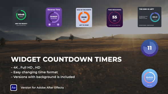 Widget Countdown Timers - VideoHive 38434621