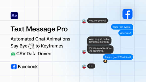 Facebook Text Message Pro - VideoHive 53275530