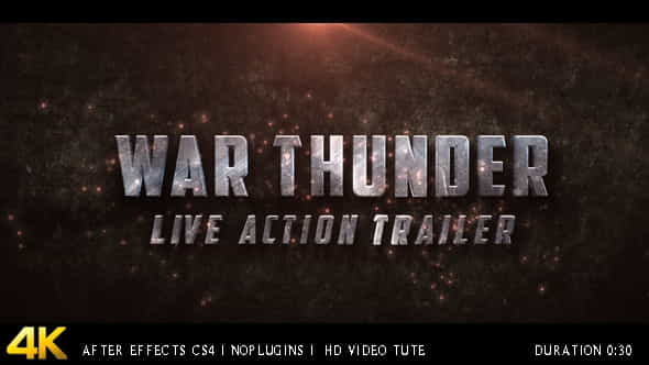 War Thunder Live Action Trailer - VideoHive 12433915