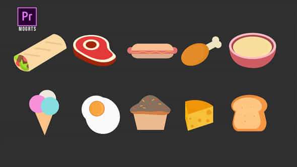 Food Icons Pack - VideoHive 36148577