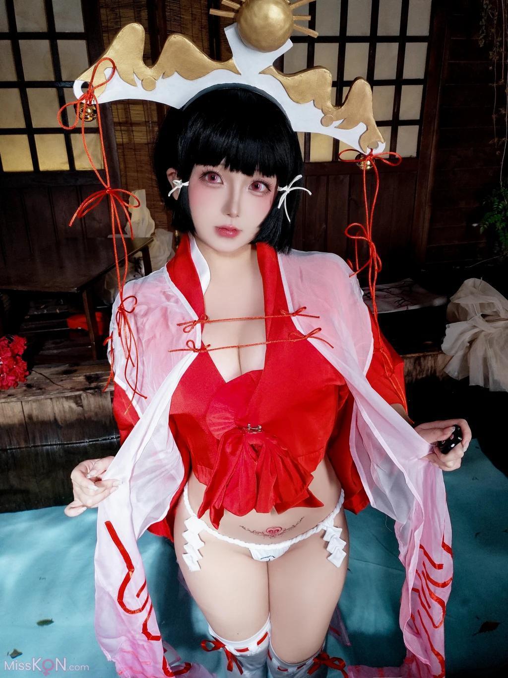 Coser@日奈娇: 辉夜巫女 (130 photos )(84)