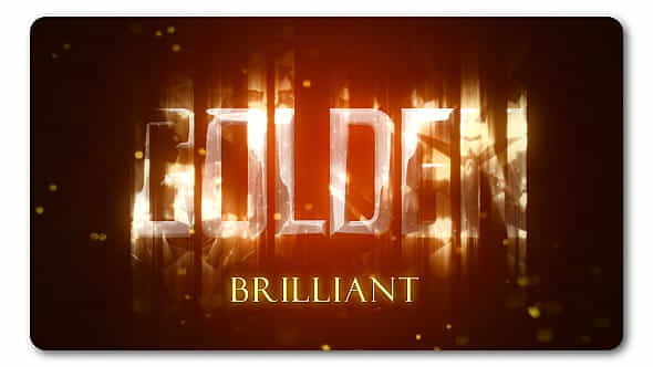 Golden Brilliant Logo Reveal - VideoHive 19435270