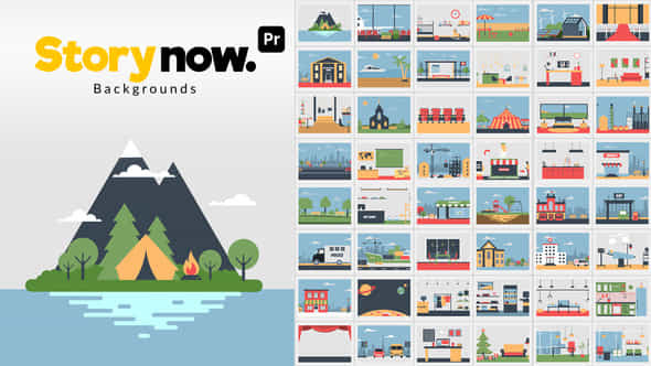 Story Now Backgrounds For Premiere Pro - VideoHive 53500028