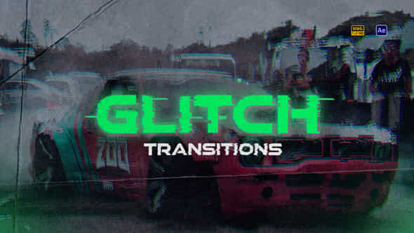 Glitch Transitions - VideoHive 58397757