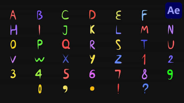 Characters Snake Alphabet After Effects - VideoHive 54027592