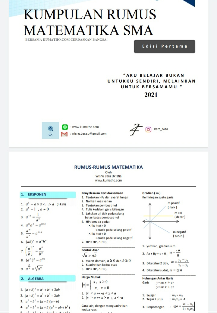 Download E Book Kumpulan Rumus Matematika Sma Lengkap Kumatho Com
