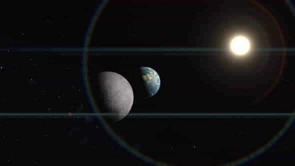 The Connection Of Planets And Satellites - VideoHive 51165235